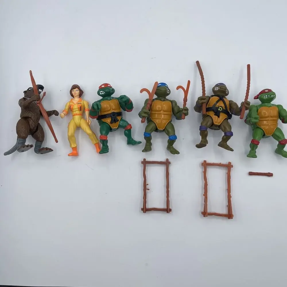 Vintage‎ 1988 Teenage Mutant Ninja Turtles Original Action Figures Set of 6